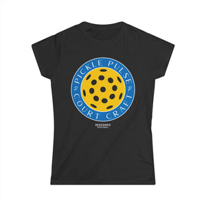 Pickleball Women's Softstyle Tee - Fun & Comfortable Sports Shirt